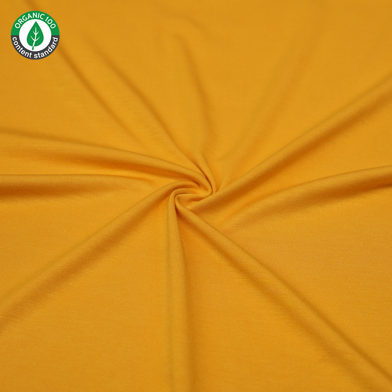 Țesătură organică de rochie de bambus/spandex din tricou