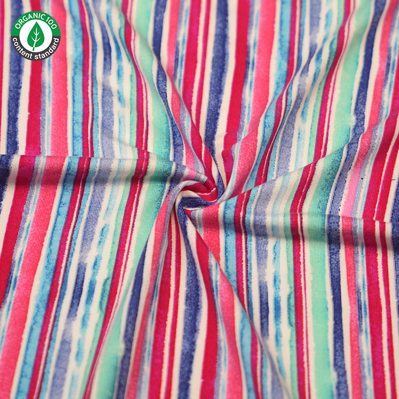 Țesătură organică din bambus/spandex imprimat